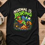 Normal Is Boring Alien Camping T-Shirt