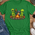 Alien Campfire Graphic T-Shirt