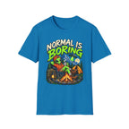 Normal Is Boring Alien Camping T-Shirt