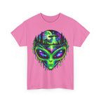 Alien UFO Forest Psychedelic Graphic Tee