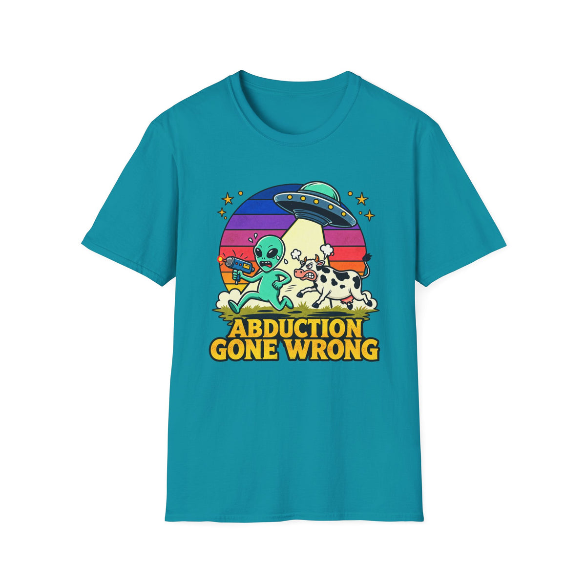 Abduction Gone Wrong Alien UFO Funny T-Shirt