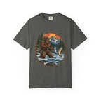 Bigfoot Fishing Graphic T-Shirt