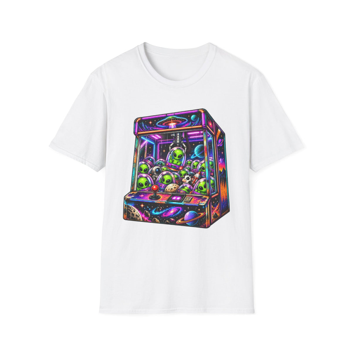 Neon Alien Claw Machine T-Shirt