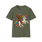 Bigfoot Riding Unicorn T-Shirt