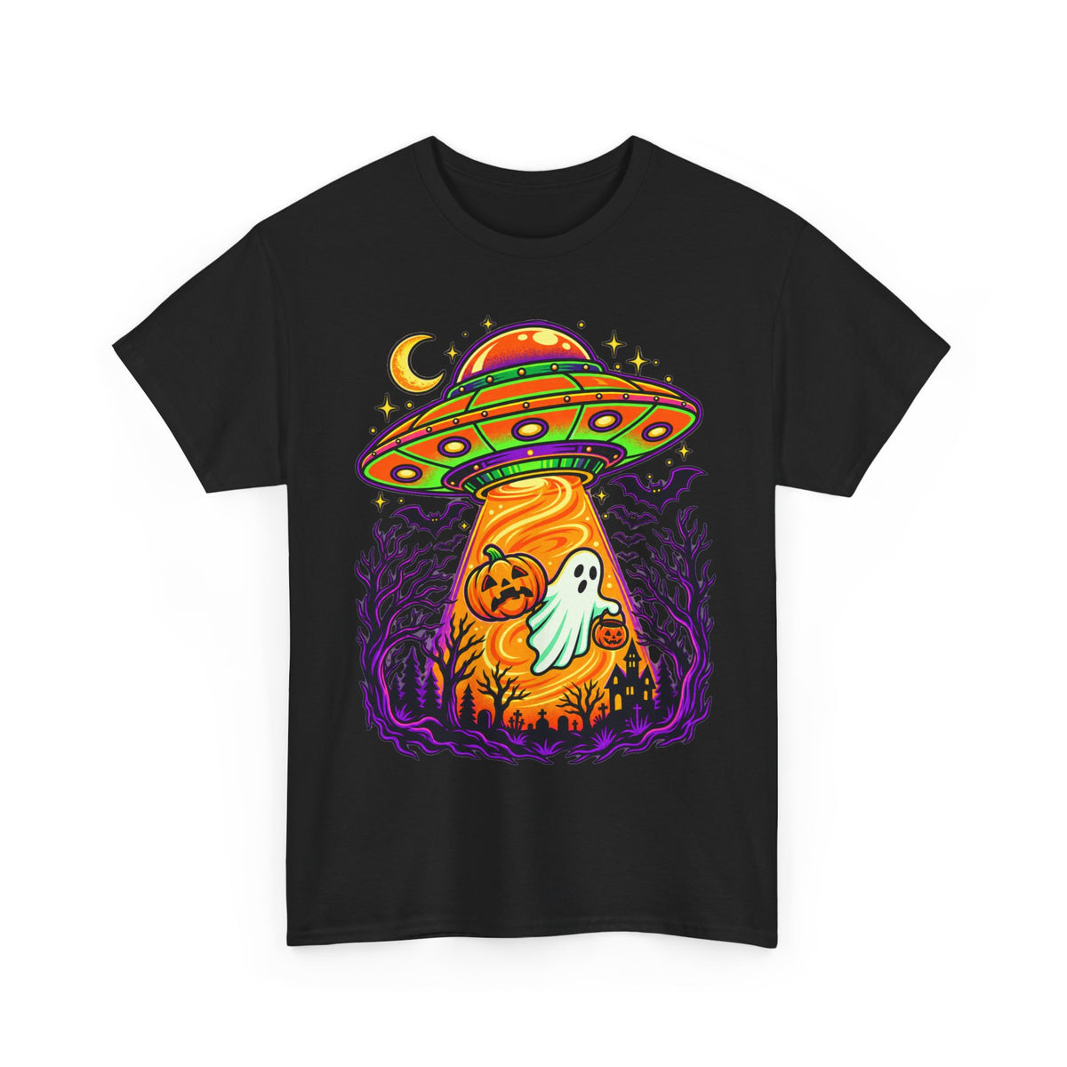 Alien UFO Abduction Ghosts T-Shirt