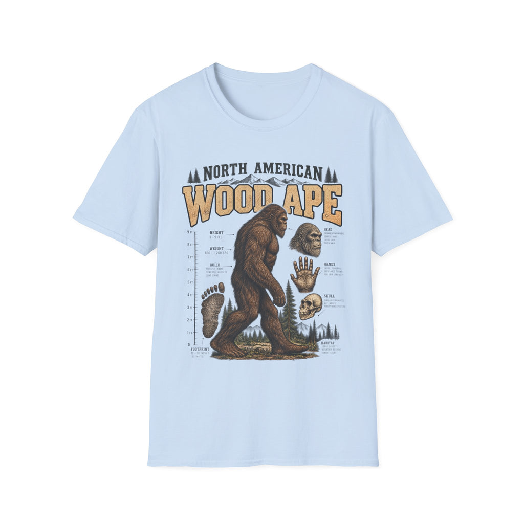 North American Wood Ape Bigfoot Cryptid T-Shirt