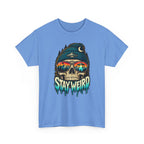 Stay Weird Skull Tee — Retro Sunset Skull Graphic T-Shirt
