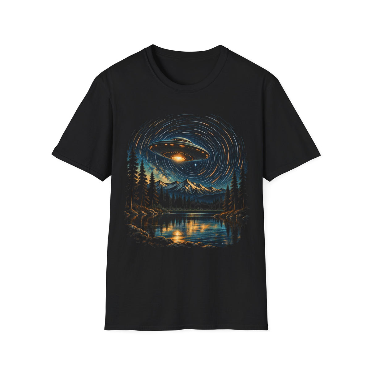 Galaxy Mountain Lake T-Shirt