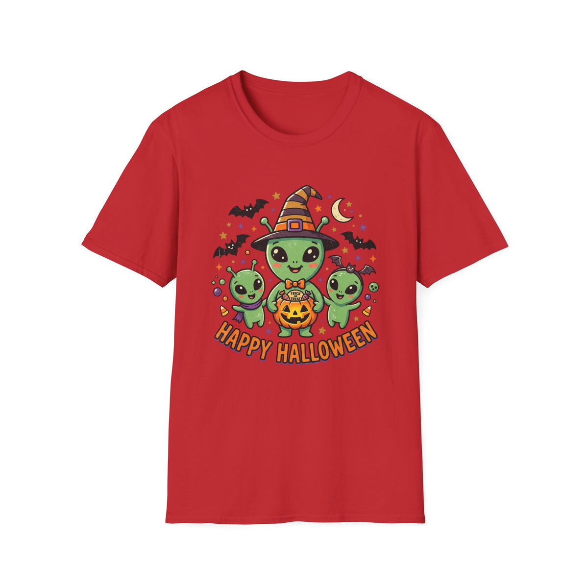 Happy Halloween Alien Pumpkin T-Shirt