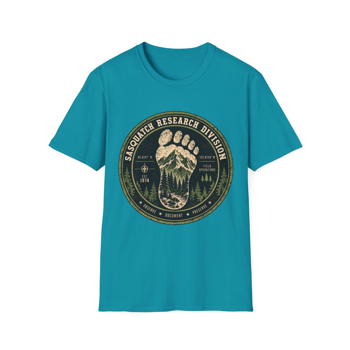 Sasquatch Research Division T-Shirt – Vintage Bigfoot Explorer Tee