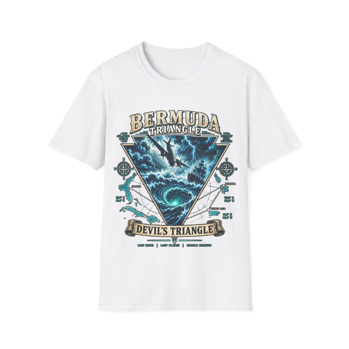 Bermuda Triangle 'Devil's Triangle' Graphic T-Shirt