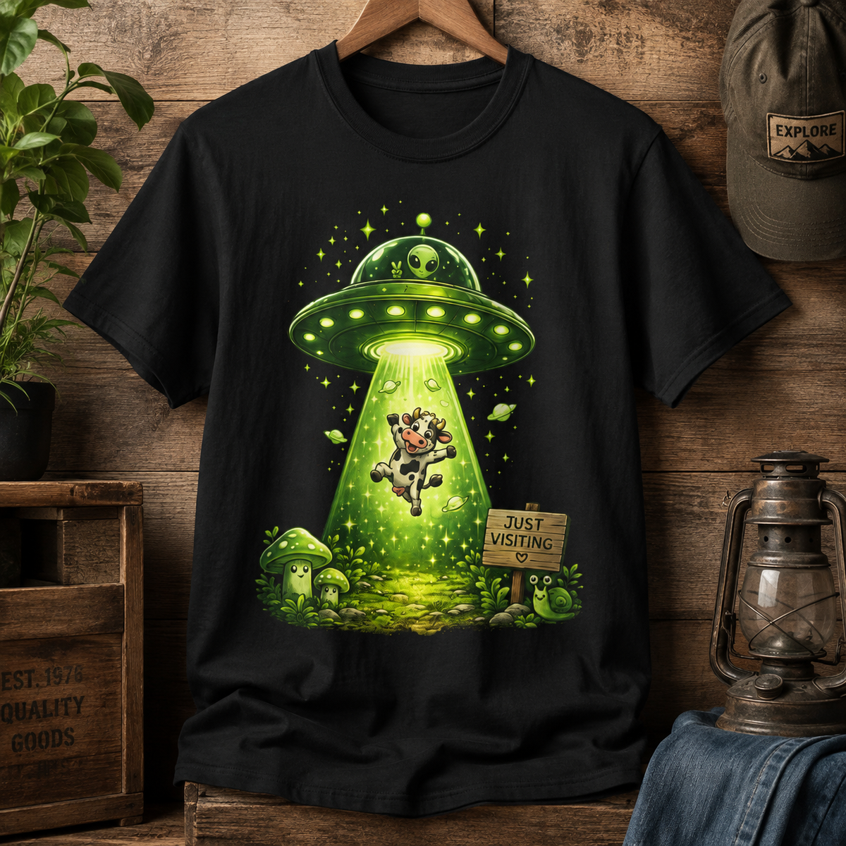 Alien UFO Abduction T-Shirt
