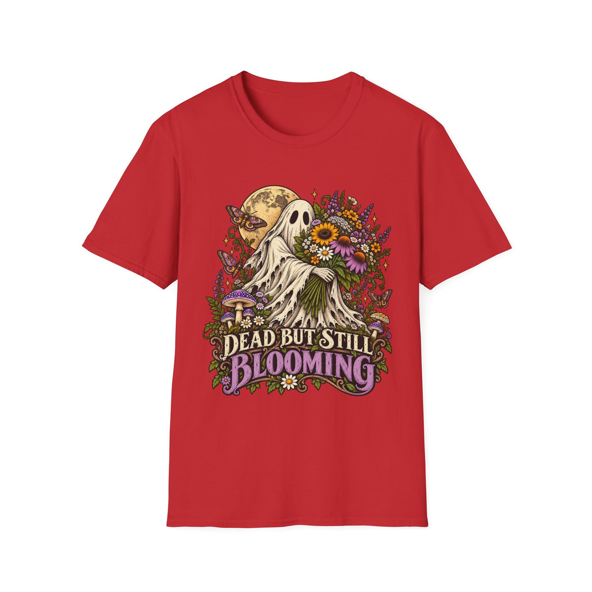 Dead but Still Blooming Floral Ghost T-Shirt