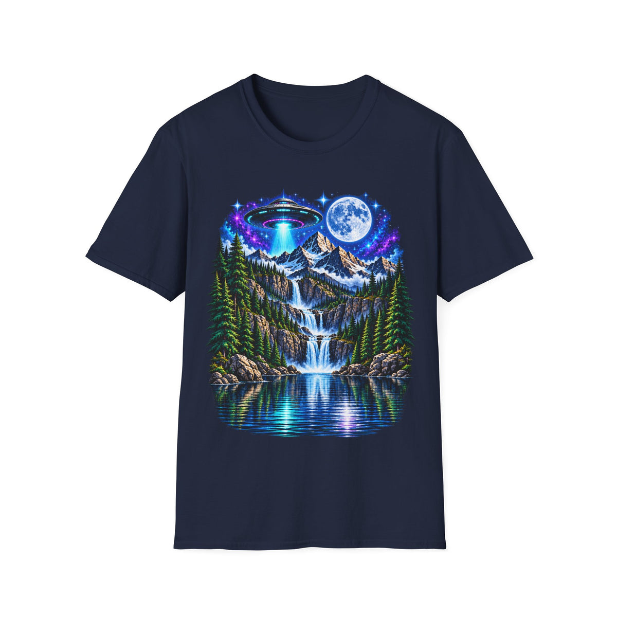 Cosmic Mountain Waterfall T-Shirt