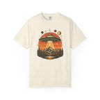 UFO Mountain Sunset Graphic T-Shirt