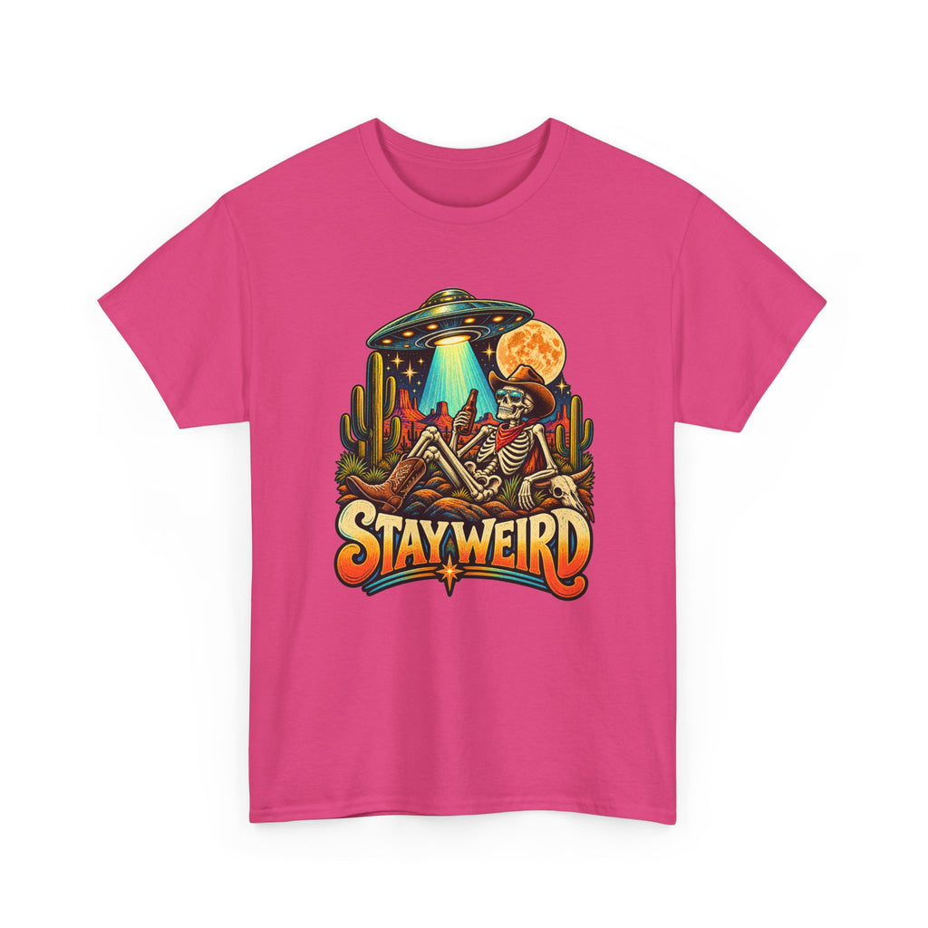 Stay Weird Skeleton UFO T-Shirt