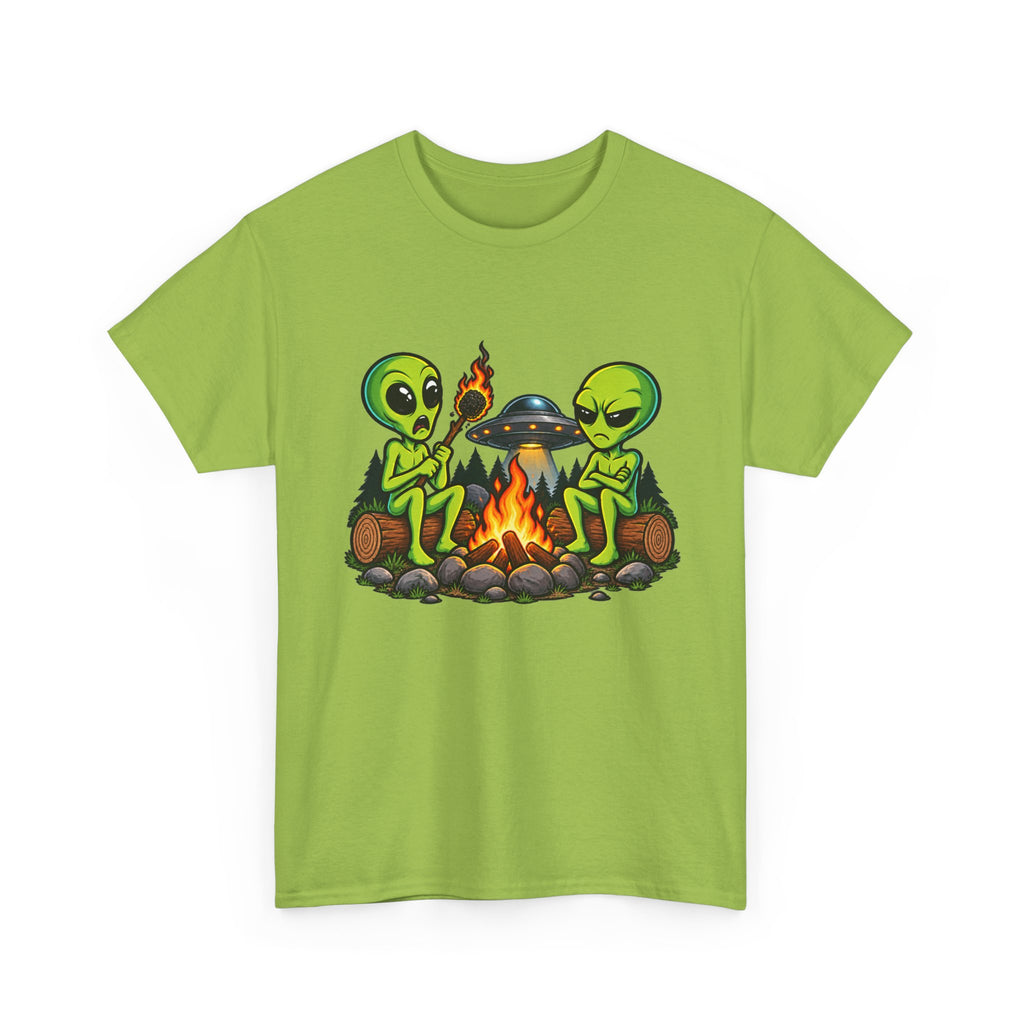 Alien Campfire Graphic T-Shirt