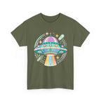 Pastel UFO spaceship T-Shirt | colorful alien saucer illustration