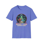 Bigfoot and Alien Sharing a Taco Graphic T-Shirt