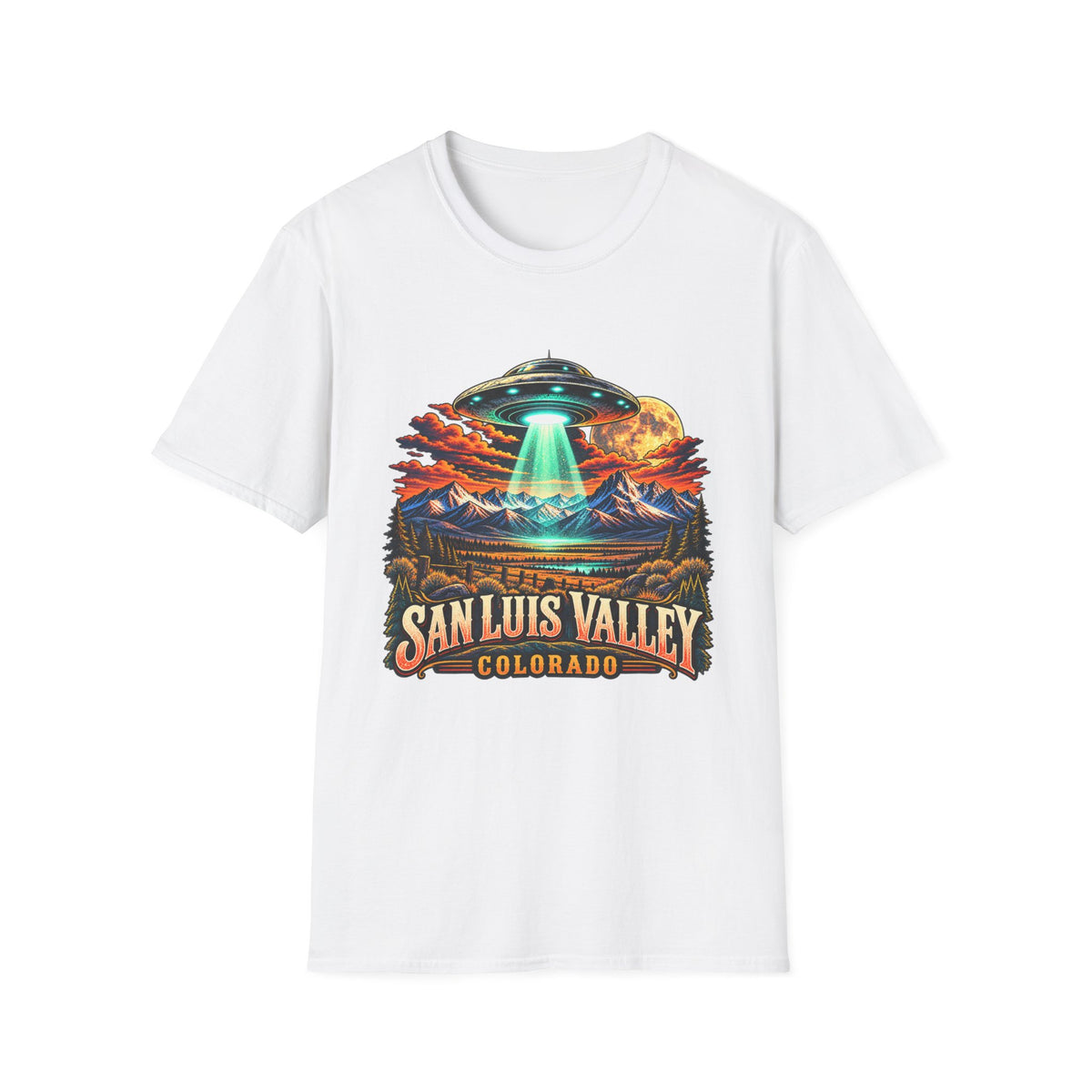 San Luis Valley Colorado UFO Graphic T-Shirt
