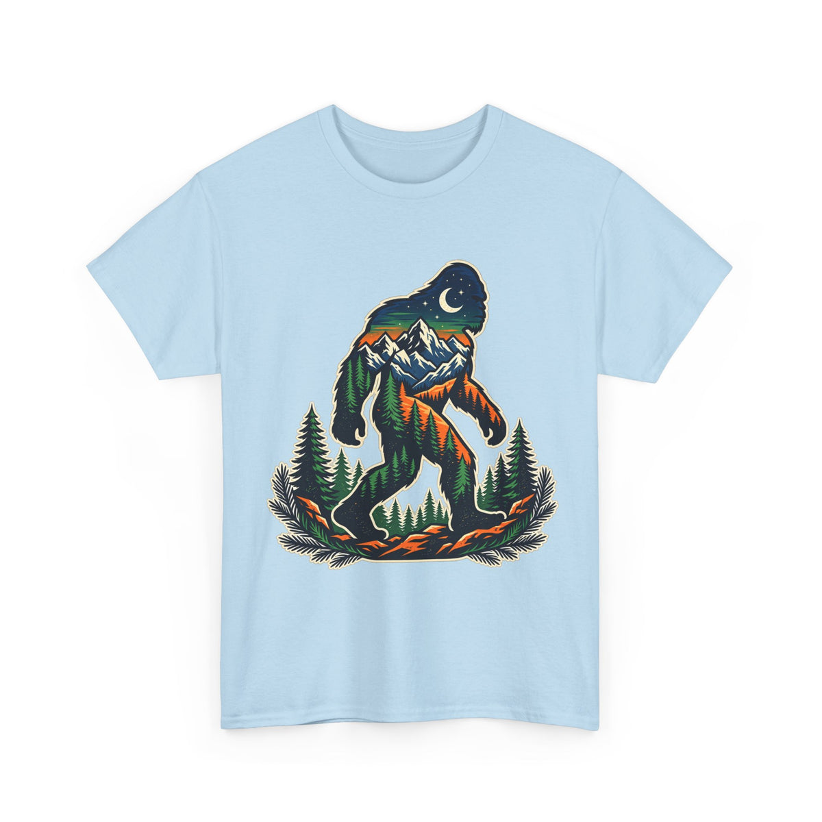 Bigfoot Mountain Scene T-Shirt