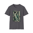 Haunted Door Grim Reaper Gothic Halloween T-Shirt