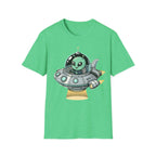 Alien UFO T-Shirt — Cute Green Alien in Spaceship Graphic Tee