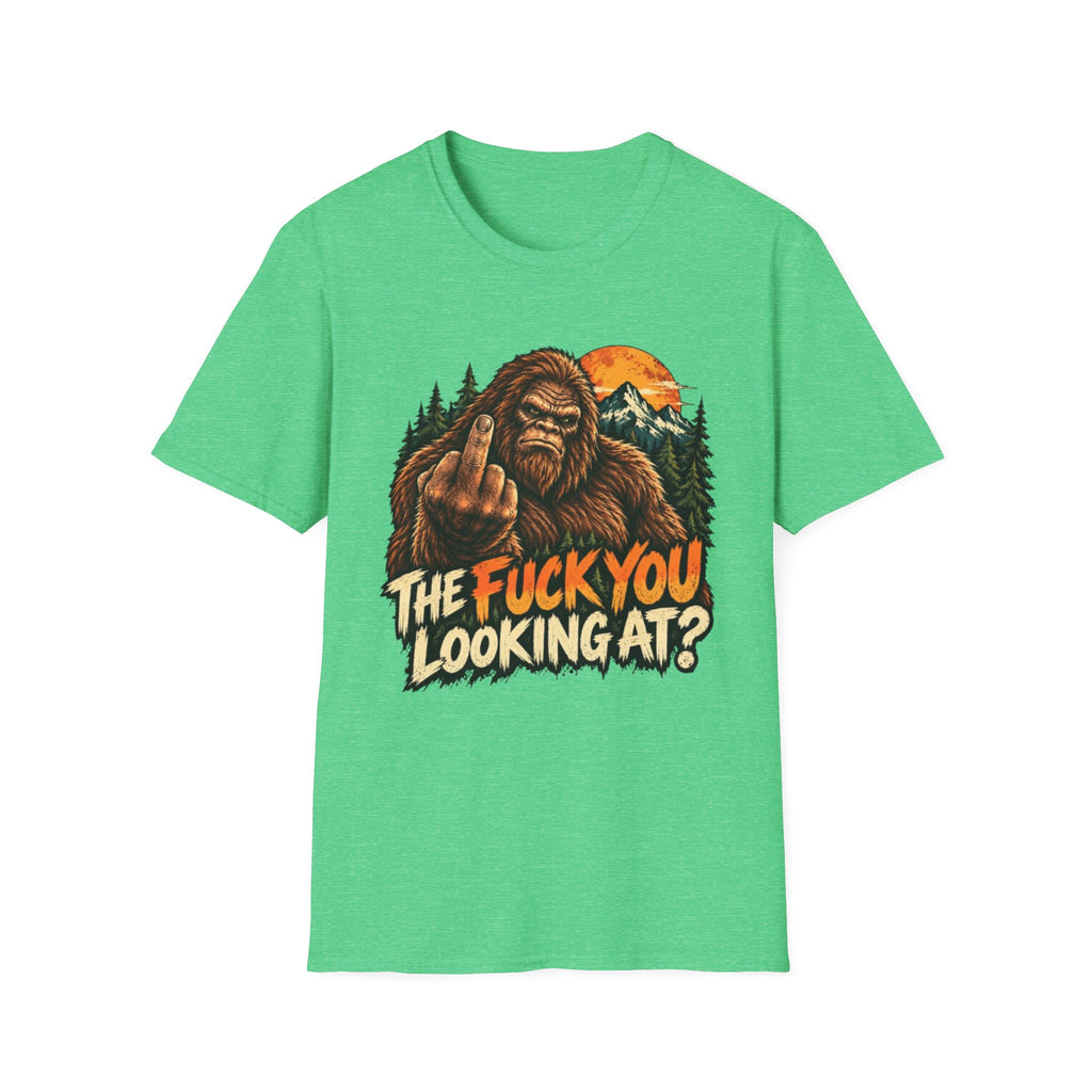 Funny Bigfoot “The Fuck You Looking At?” Graphic T-Shirt