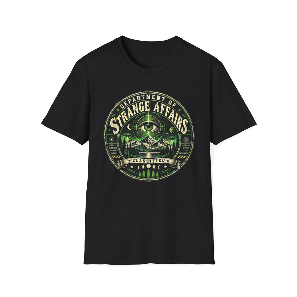 Strange Affairs Department Occult Eye Graphic T-Shirt