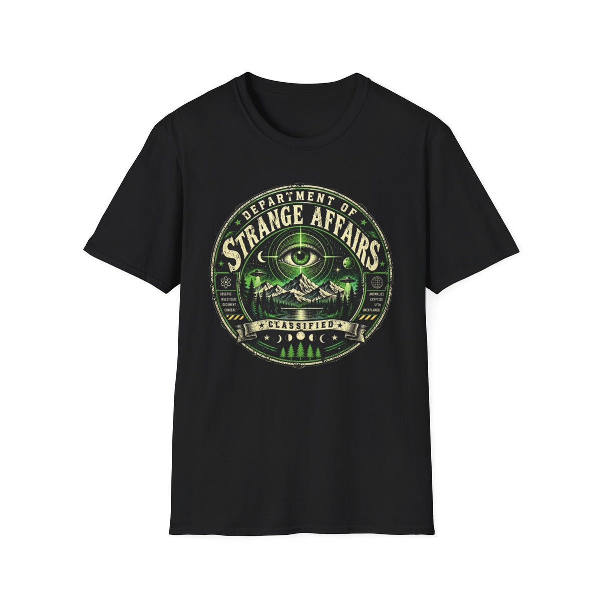 Strange Affairs Department Occult Eye Graphic T-Shirt