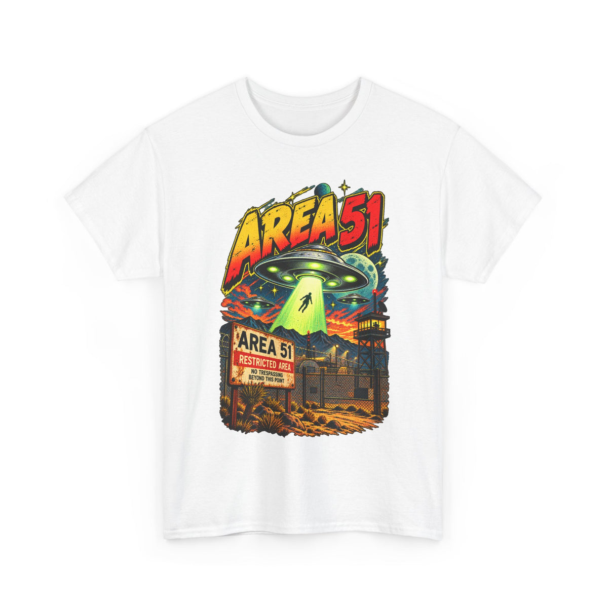 Area 51 UFO Alien Graphic T-Shirt