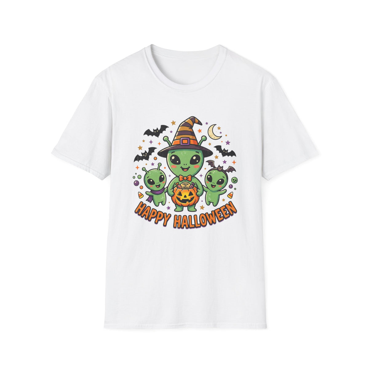 Happy Halloween Alien Pumpkin T-Shirt