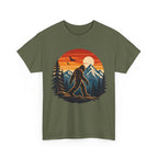Bigfoot Mountain Sunset T-Shirt | Sasquatch Camping Retro Nature Tee
