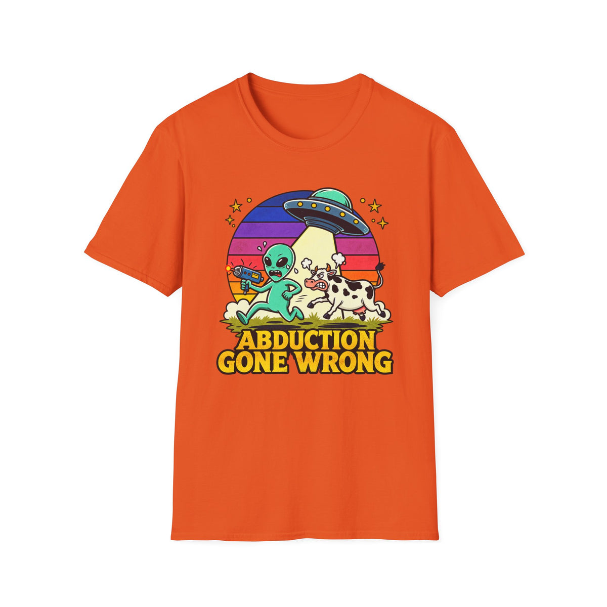 Abduction Gone Wrong Alien UFO Funny T-Shirt