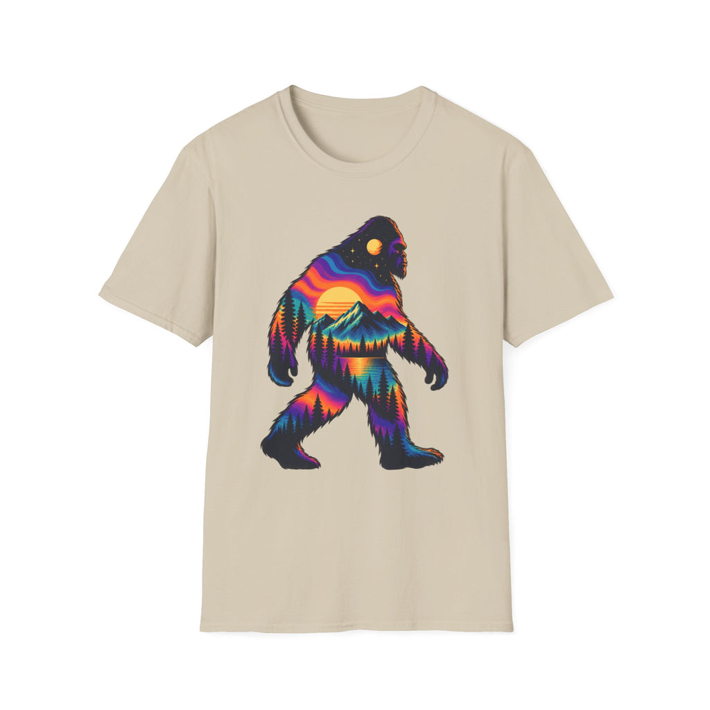Colorful Sasquatch Bigfoot T-Shirt