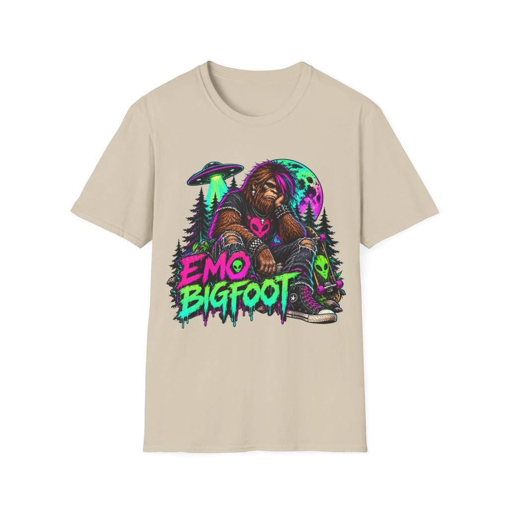 Emo Bigfoot Graphic T-Shirt