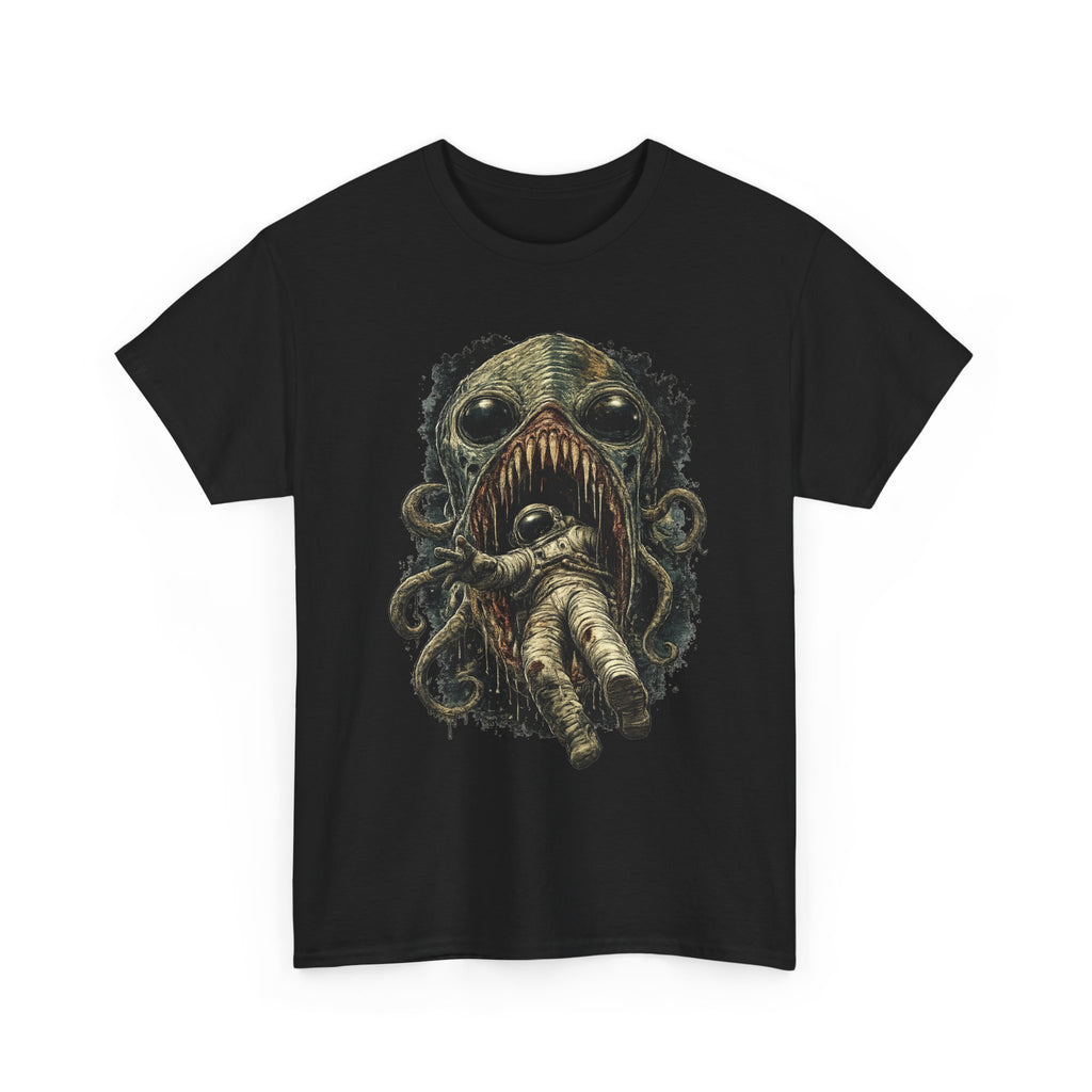 Astronaut Devoured by Sea Monster Tee | Space Horror Graphic Shirt