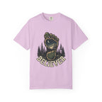 Believer Bigfoot Footprint T-Shirt — Sasquatch Forest Adventure Tee