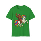 Bigfoot Riding Unicorn T-Shirt