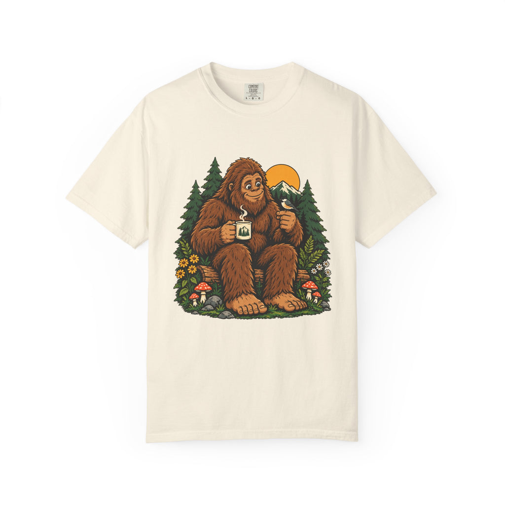 Sasquatch Coffee in the Pines Graphic T-Shirt