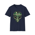 Mystical Mountain Alien T-Shirt – Retro UFO Lover Graphic Tee