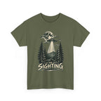 UFO Sighting Graphic Tee | Alien Abduction Forest Night