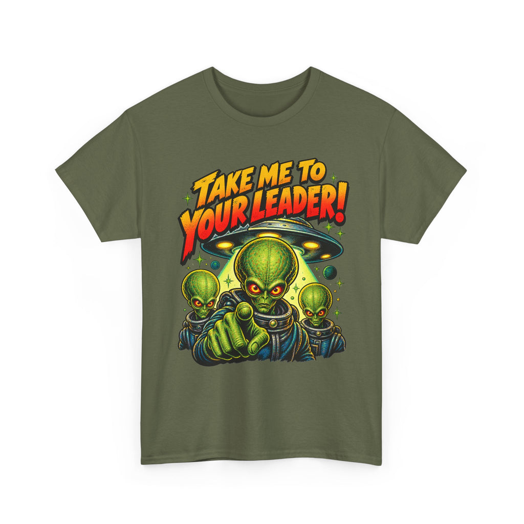 Take Me to Your Leader Alien Graphic T-Shirt