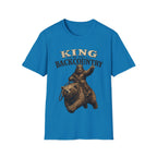 King of the Backcountry T-Shirt | Bear Riding Moose Outdoor Design