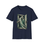 Haunted Door Grim Reaper Gothic Halloween T-Shirt