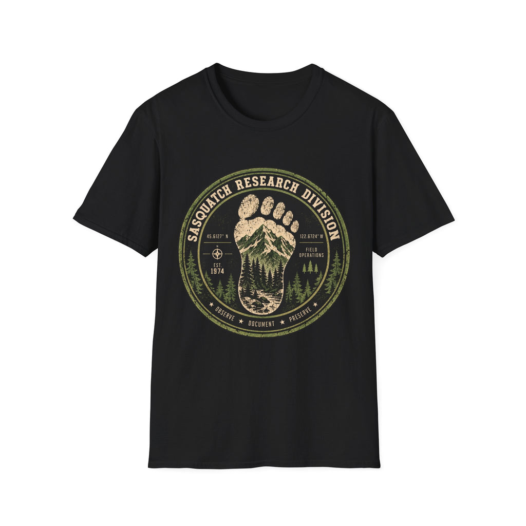 Sasquatch Research Division T-Shirt – Vintage Bigfoot Explorer Tee