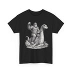 Gorilla Riding Loch Ness Monster T-Shirt | Vintage Monster Illustration