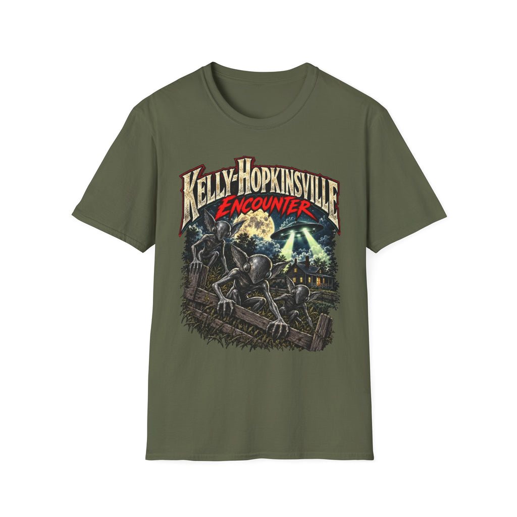 Kelly-Hopkinsville Encounter Alien Mystery Graphic T-Shirt