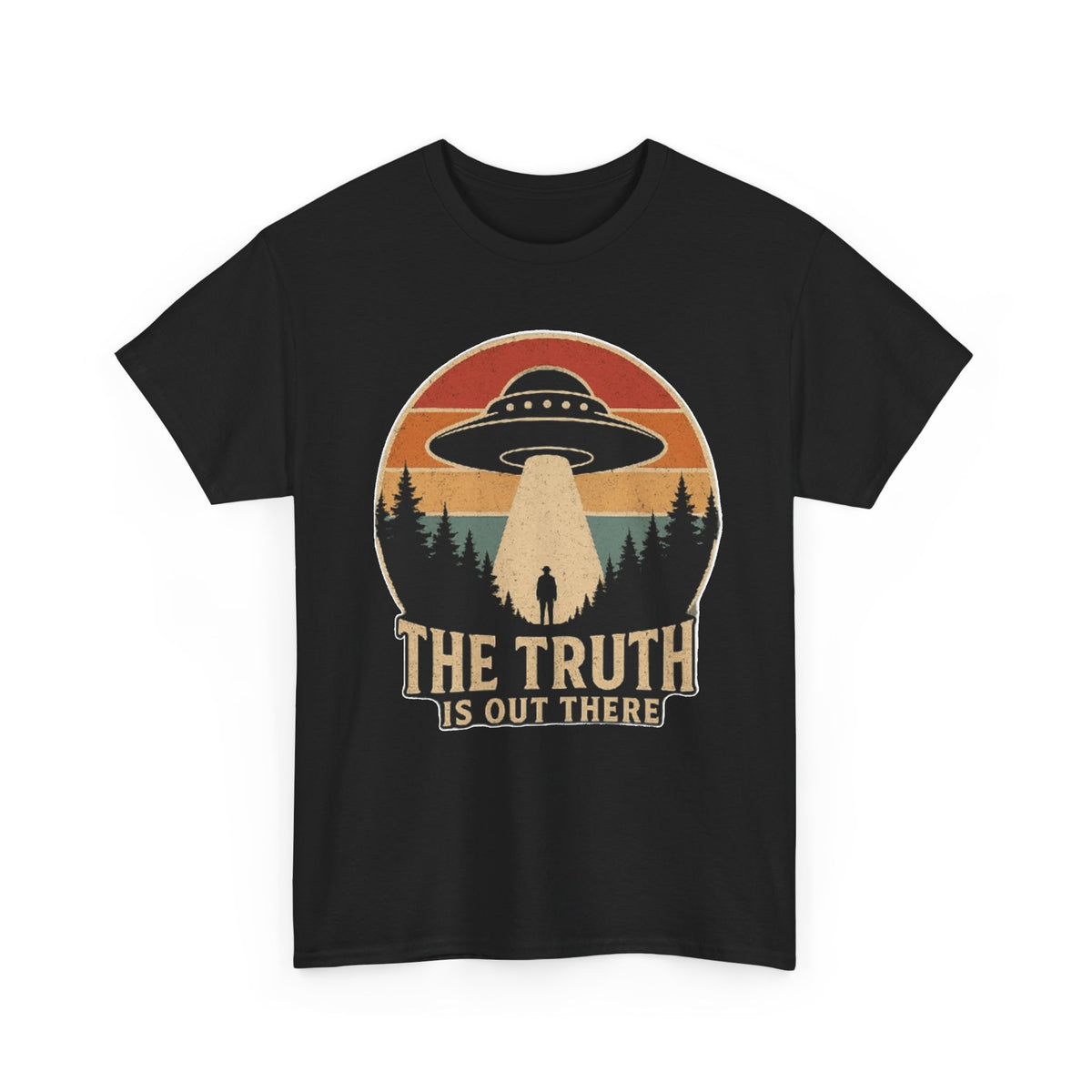 The Truth Is Out There UFO Tee | Alien Abduction Vintage Sunset