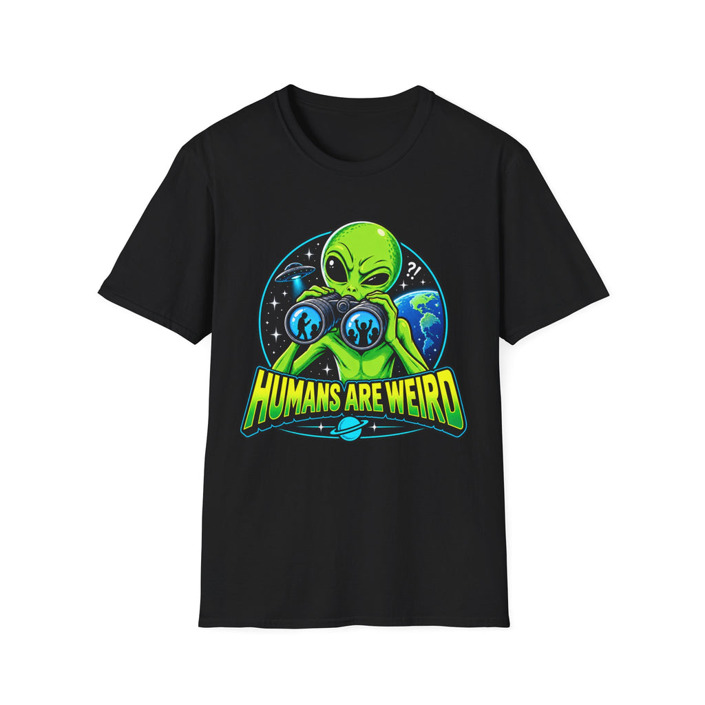 Humans Are Weird Alien Graphic T-Shirt